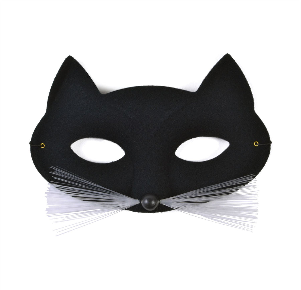 Cat Domino Eye Mask. Black | Wonderland Party