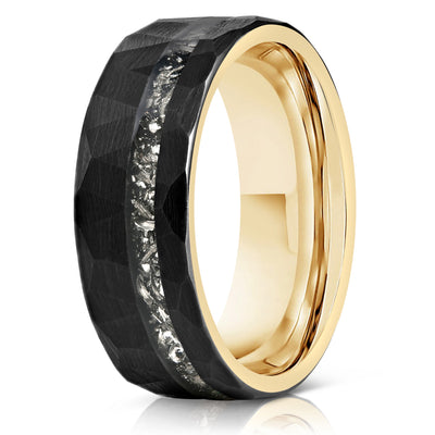 Zeus Hammered Tungsten Carbide Ring