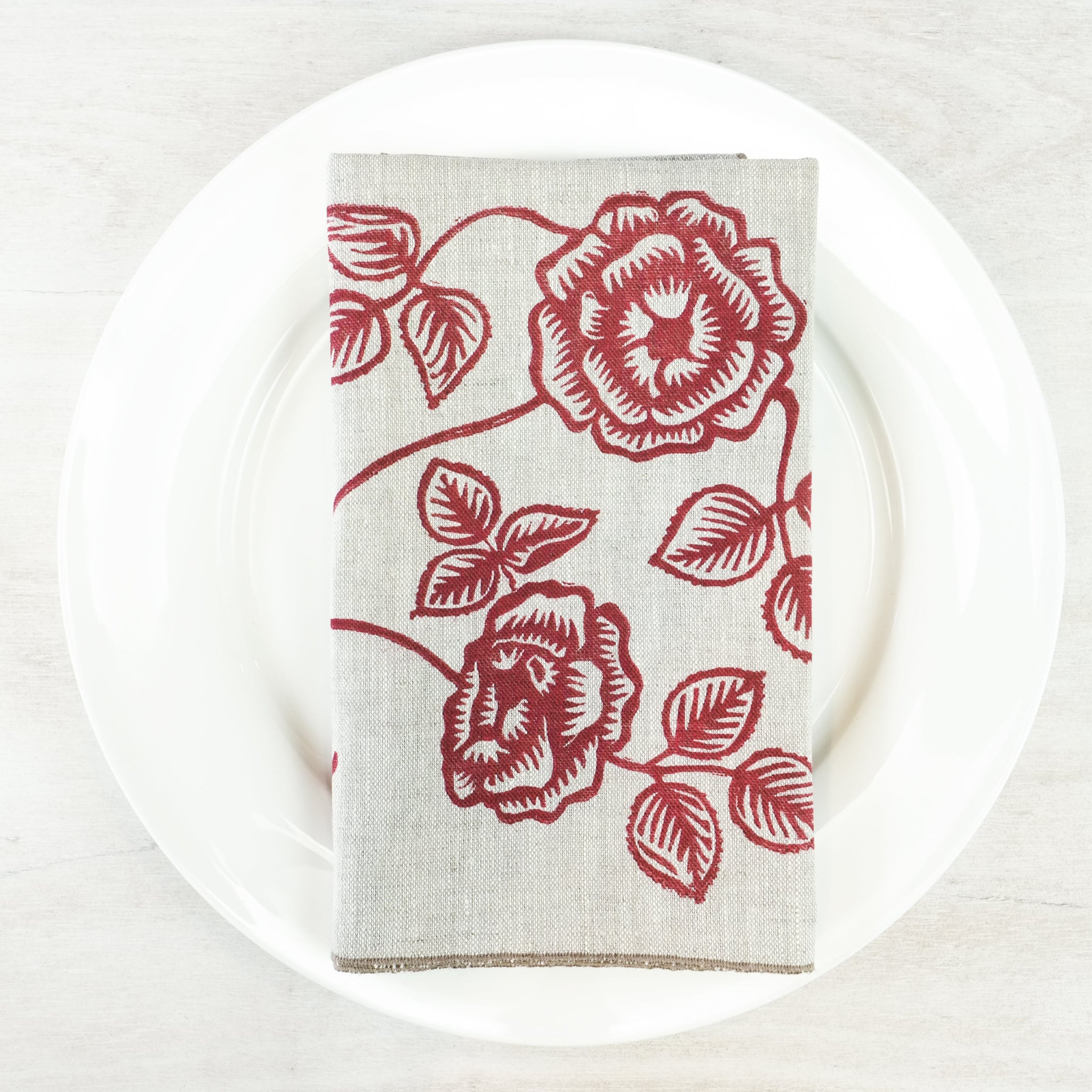 Thistle Napkin  Dove – Block Shop