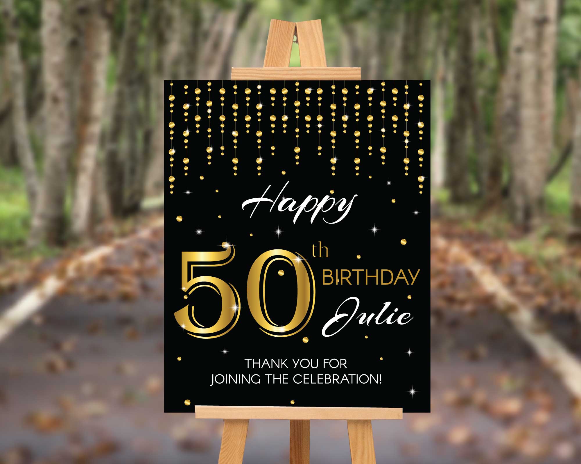 50th Birthday Sign Ideas