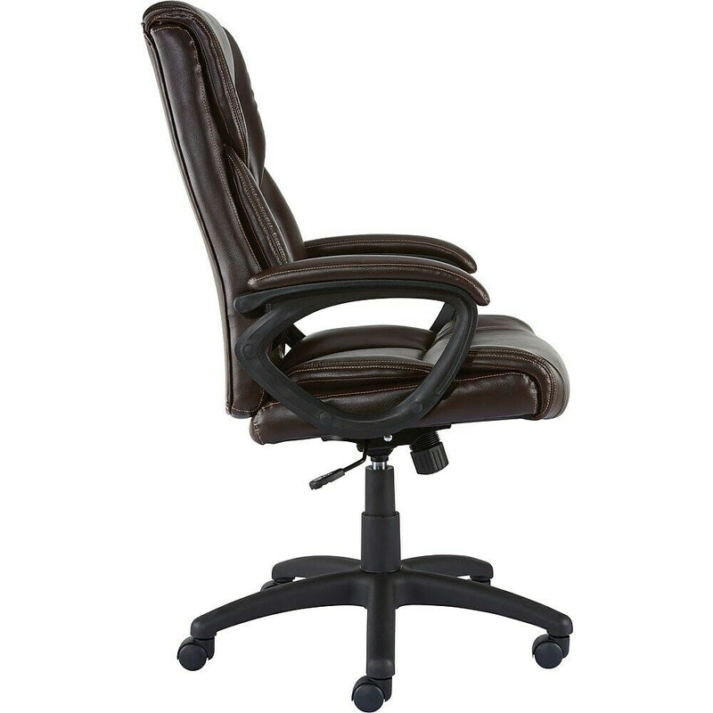 staples leather desk chair