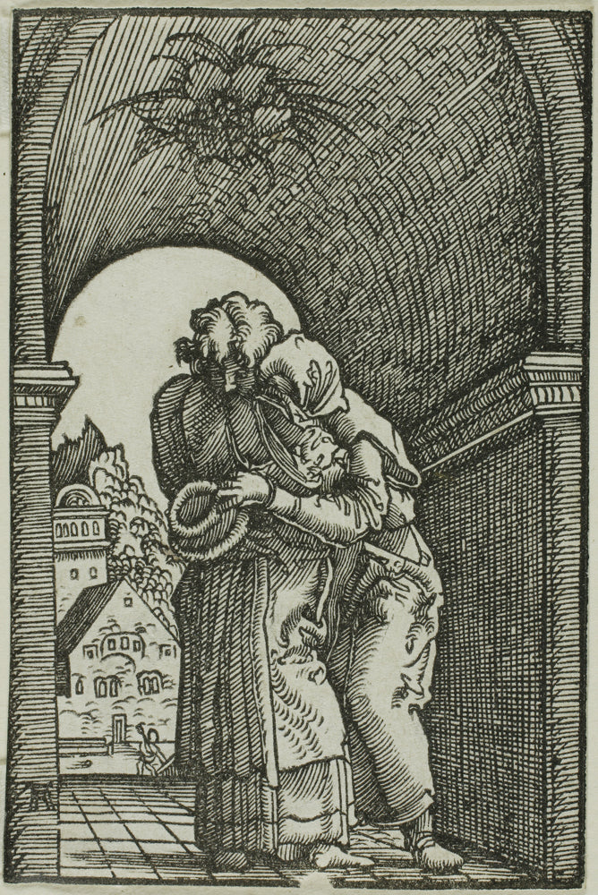 The Meeting of Joachim and Anne, from The Fall and Redemption of Man by Albrecht Altdorfer