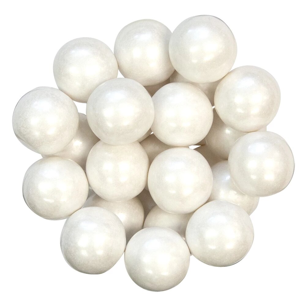 Silver Shimmer Pearl Gumballs - NY Spice Shop - Buy Gumballs Online