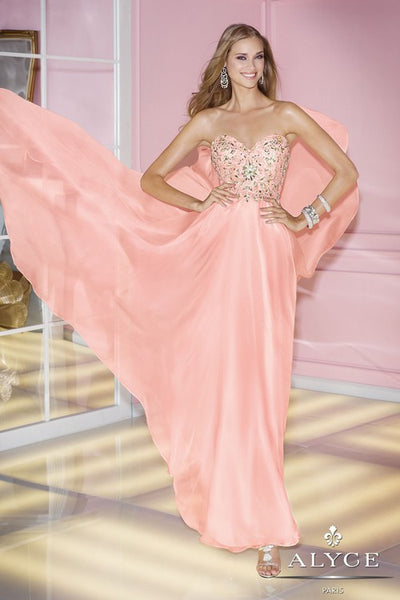 alyce paris prom dress in blush