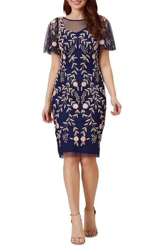 Adrianna Papell AP1E205858 - Sequin Embroidered Dress
