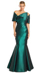 Sophisticated Sheath Mermaid Pleated Asymmetric Natural Waistline Sheath Dress/Evening Dress