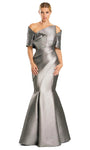 Sophisticated Natural Waistline Asymmetric Pleated Sheath Mermaid Sheath Dress/Evening Dress