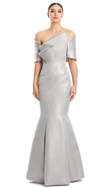 Sophisticated Sheath Mermaid Asymmetric Pleated Natural Waistline Sheath Dress/Evening Dress