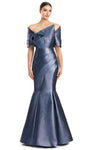 Sophisticated Pleated Asymmetric Natural Waistline Sheath Mermaid Sheath Dress/Evening Dress