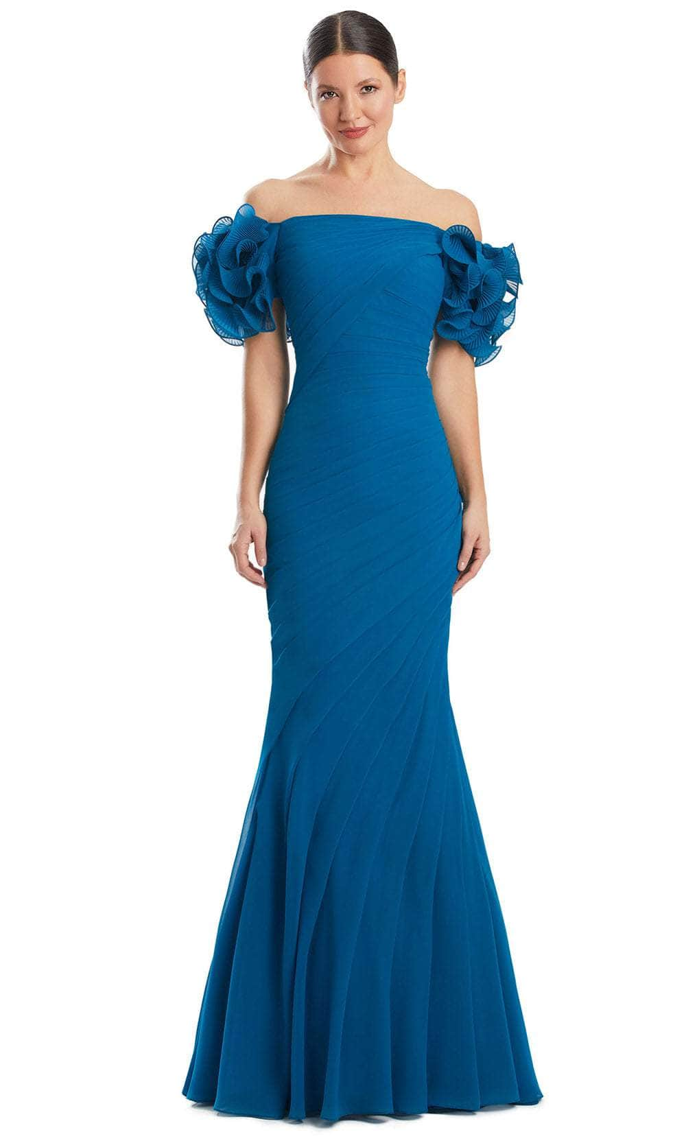 Alexander by Daymor 1992S24 - Off-Shoulder Ruffle Detailed Prom Dress
