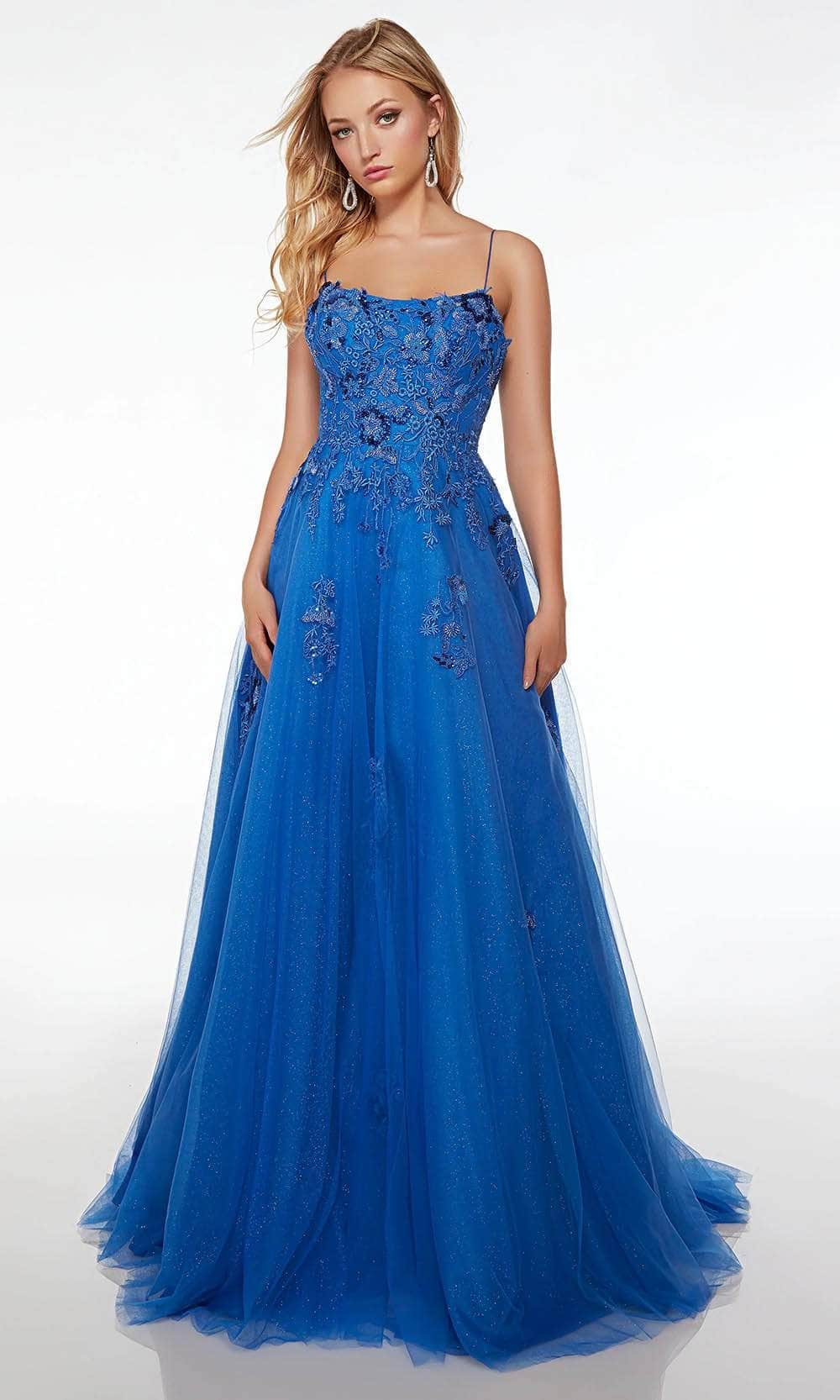 Alyce Paris 61479 - Lace Appliqued Scoop Prom Gown
