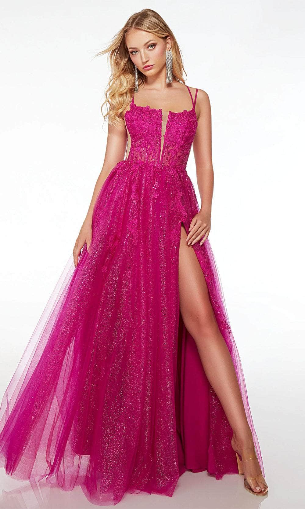 Alyce Paris 61498 - Lace Sleeveless Corset Prom Dress

