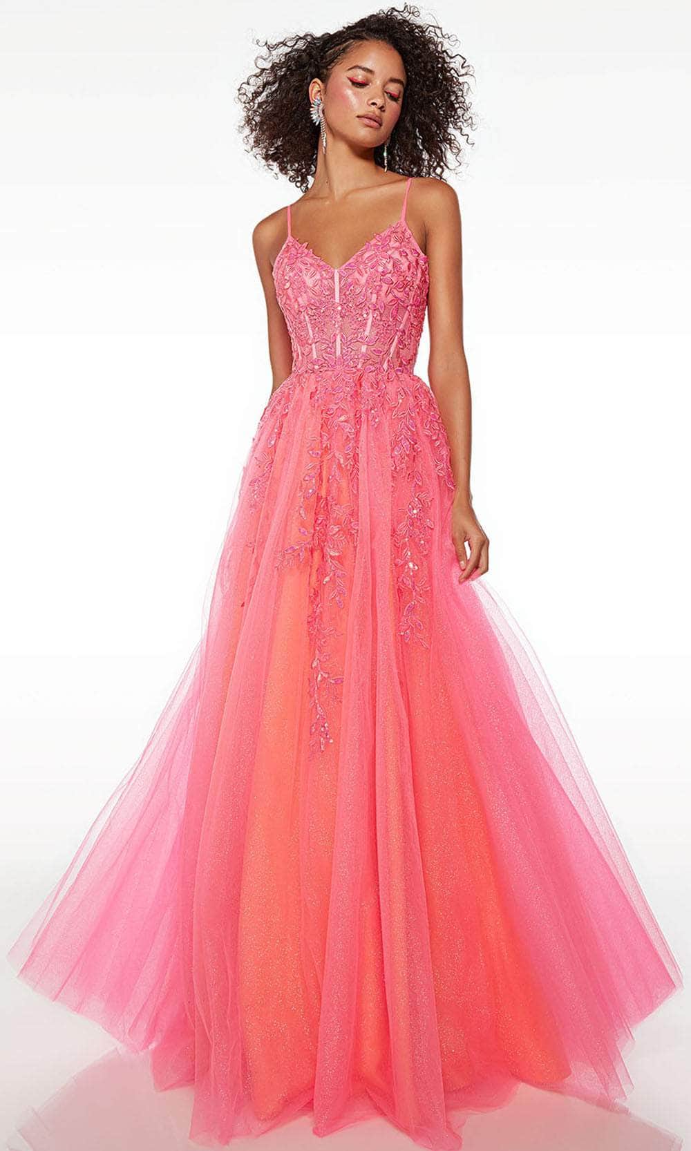 Alyce Paris 61514 - Sleeveless Embroidered V-Neck Prom Dress
