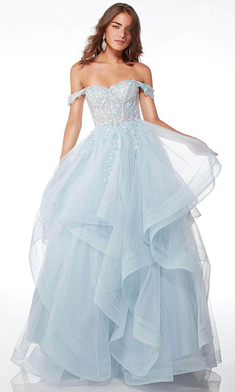 Alyce Paris 61636 - Embroidered Off-Shoulder Ballgown
