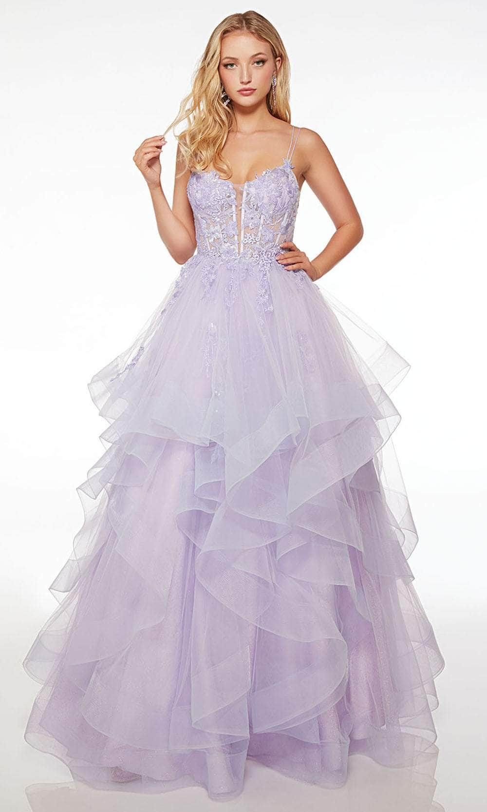 Alyce Paris 61668 - Corset Bodice Embroidered Ballgown
