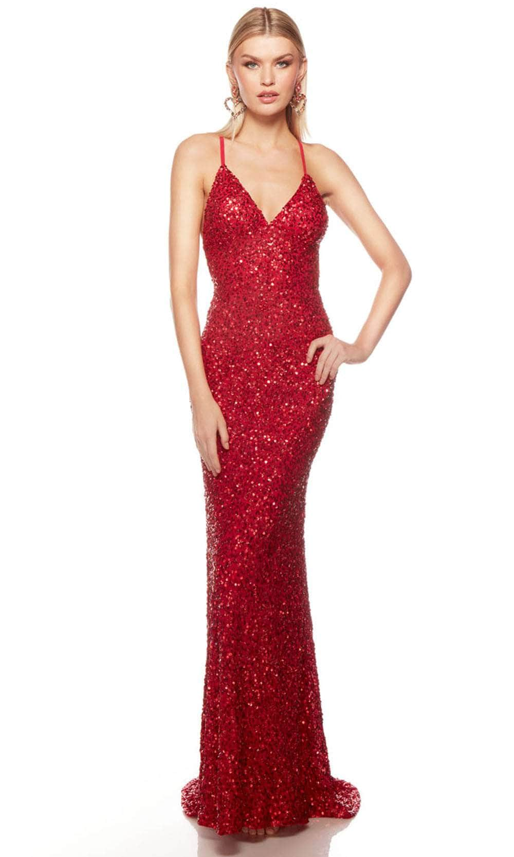 Alyce Paris 88003 - Sequin Open Back Prom Dress
