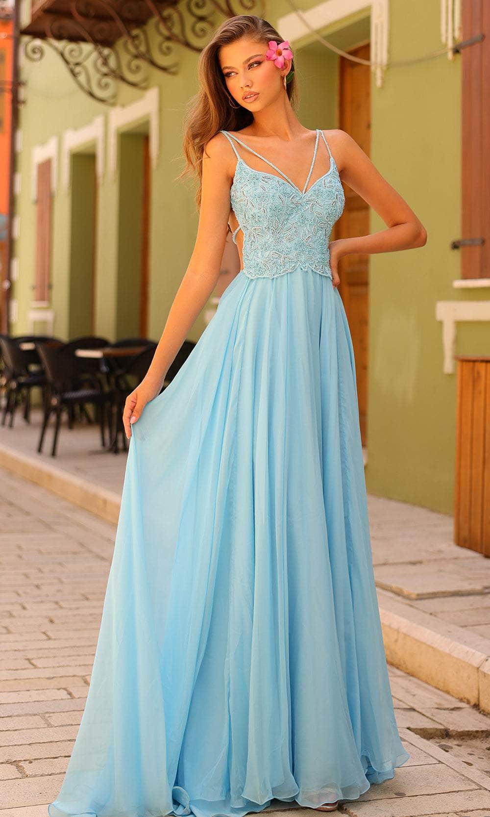 Amarra 94008 - Bead Embellished A-Line Evening Dress

