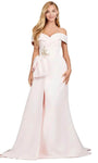 Sophisticated Mermaid Sweetheart Satin Off the Shoulder Hidden Back Zipper Beaded Fitted Natural Waistline Dress with a Brush/Sweep Train With a Bow(s)