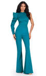 Puff Sleeve High Neck Jumpsuit