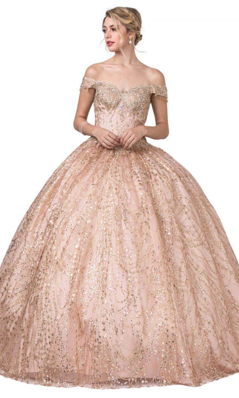 Aspeed Design L2364 - Sweetheart Lace-Up Glitter Ballgown
