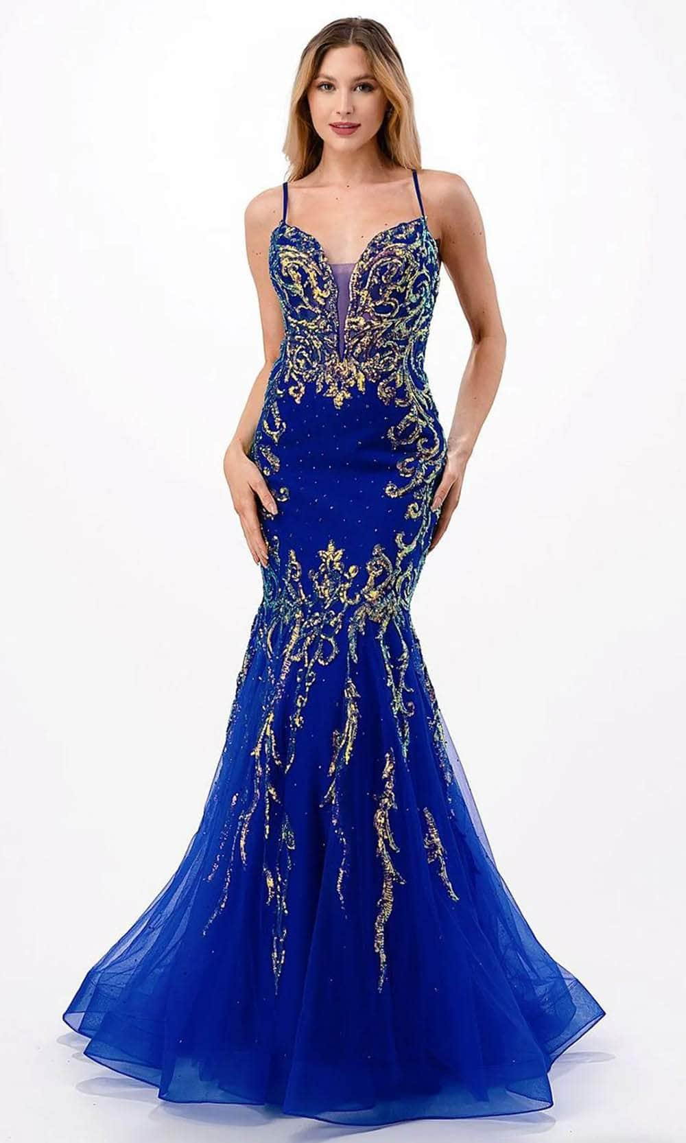 Aspeed Design L2659 - Sequin Trumpet Prom Dress
