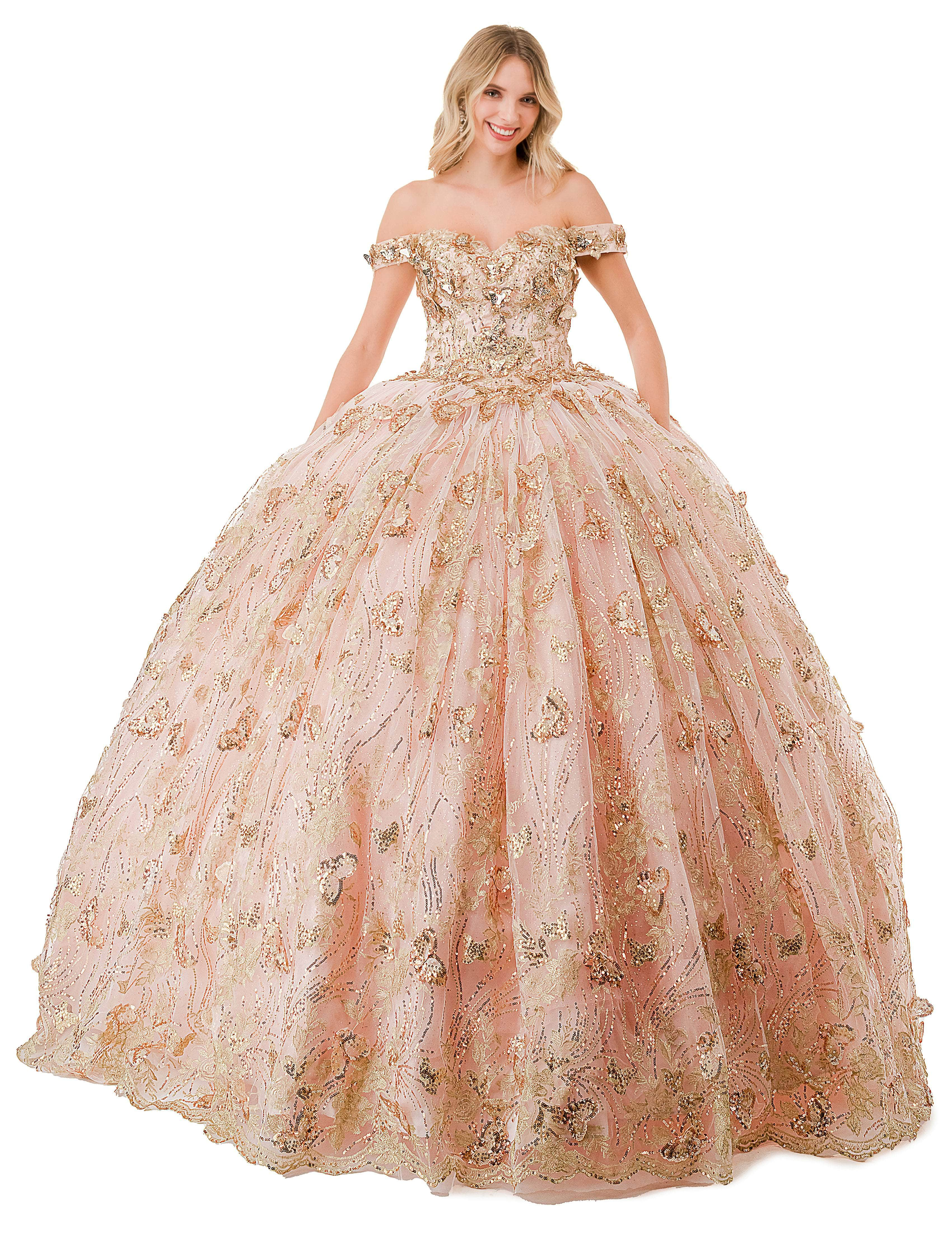 Aspeed Design L2817C - Gilt Applique Ballgown
