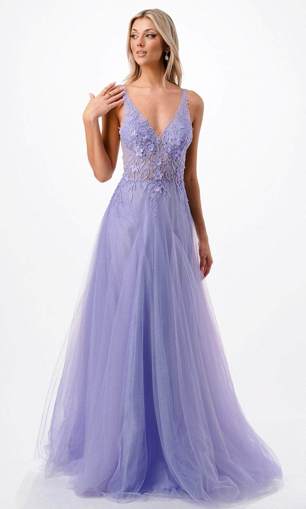 Aspeed Design P2109 - Embroidered A-Line Prom Dress
