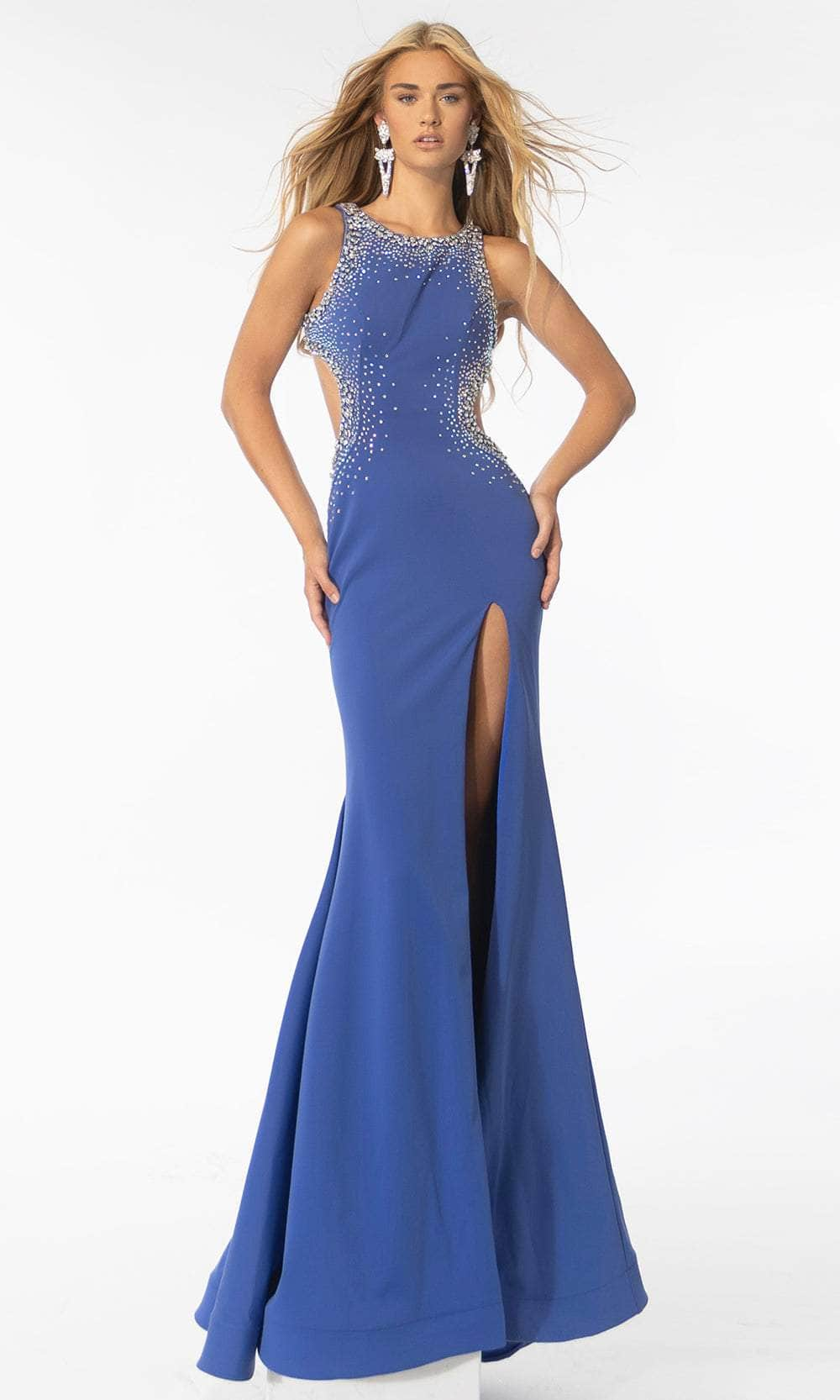 Ava Presley 39237 - Jewel Neck Cutout Prom Gown
