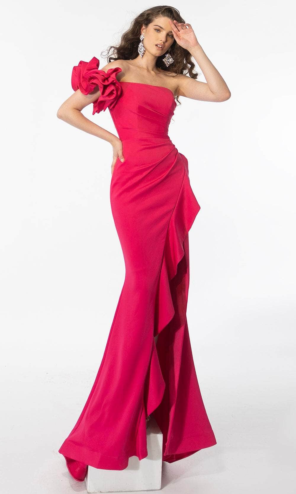 Ava Presley 39265 - Ruffle Sleeve Mermaid Prom Dress
