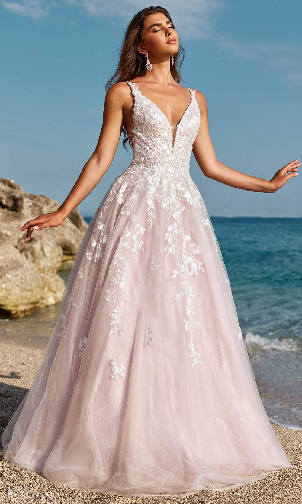 Blush by Alexia Designs 12158 - Embroidered Sleeveless Ballgown
