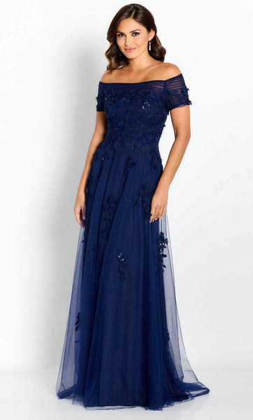 A-line Floral Print Embroidered Applique Shirred Ruched Beaded Wrap Cutout Sheer Sequined Short Sleeves Sleeves Off the Shoulder Natural Waistline Evening Dress/Party Dress with a Brush/Sweep Train