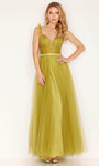 A-line Corset Natural Waistline Floor Length Sleeveless Sheer Ruffle Trim Sweetheart Prom Dress