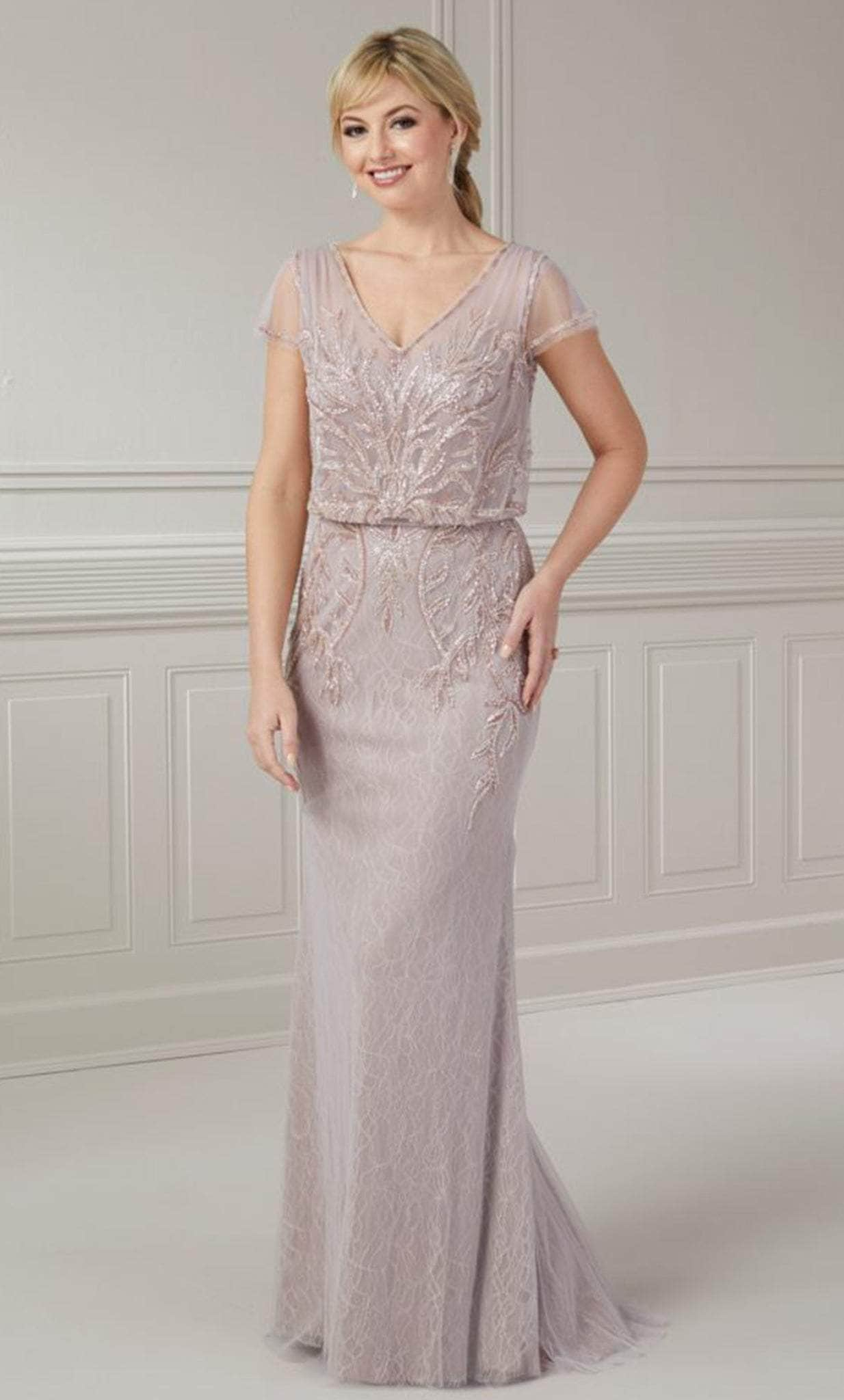 Christina Wu Elegance 17122 - Blouson V-Neck Evening Gown
