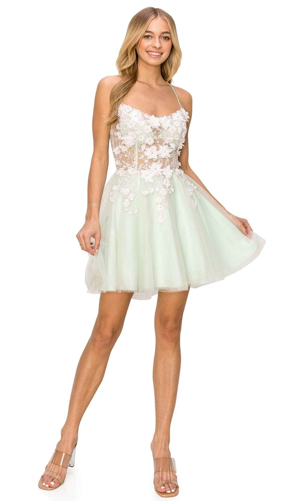 Cinderella Couture 8053J - Sleeveless Embellished Cocktail Dress
