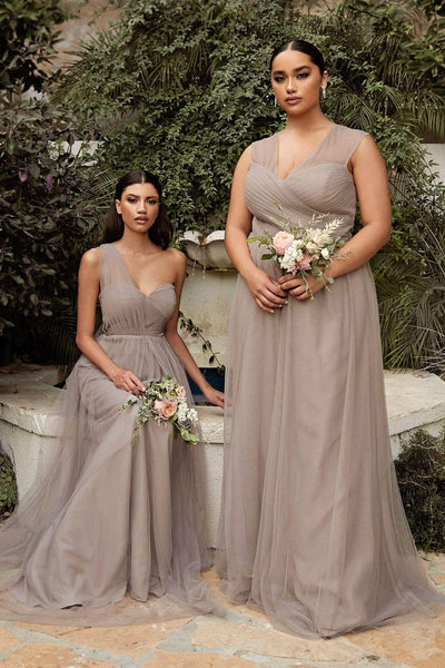 A-line Strapless Fitted Open-Back Ruched Back Zipper Sheer Pleated Tulle Natural Waistline Sweetheart Floor Length Dress
