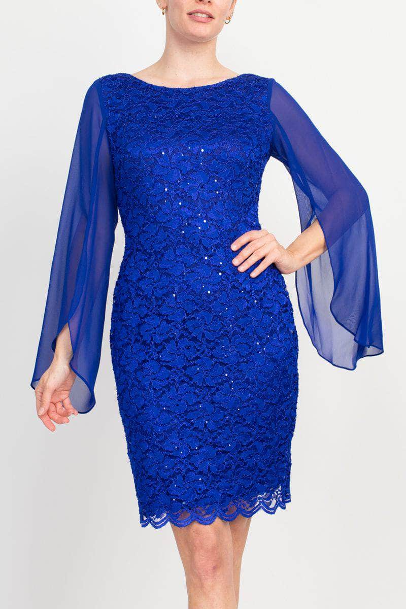 Connected Apparel TBM21590M1 - Split Sleeves Lace Dress
