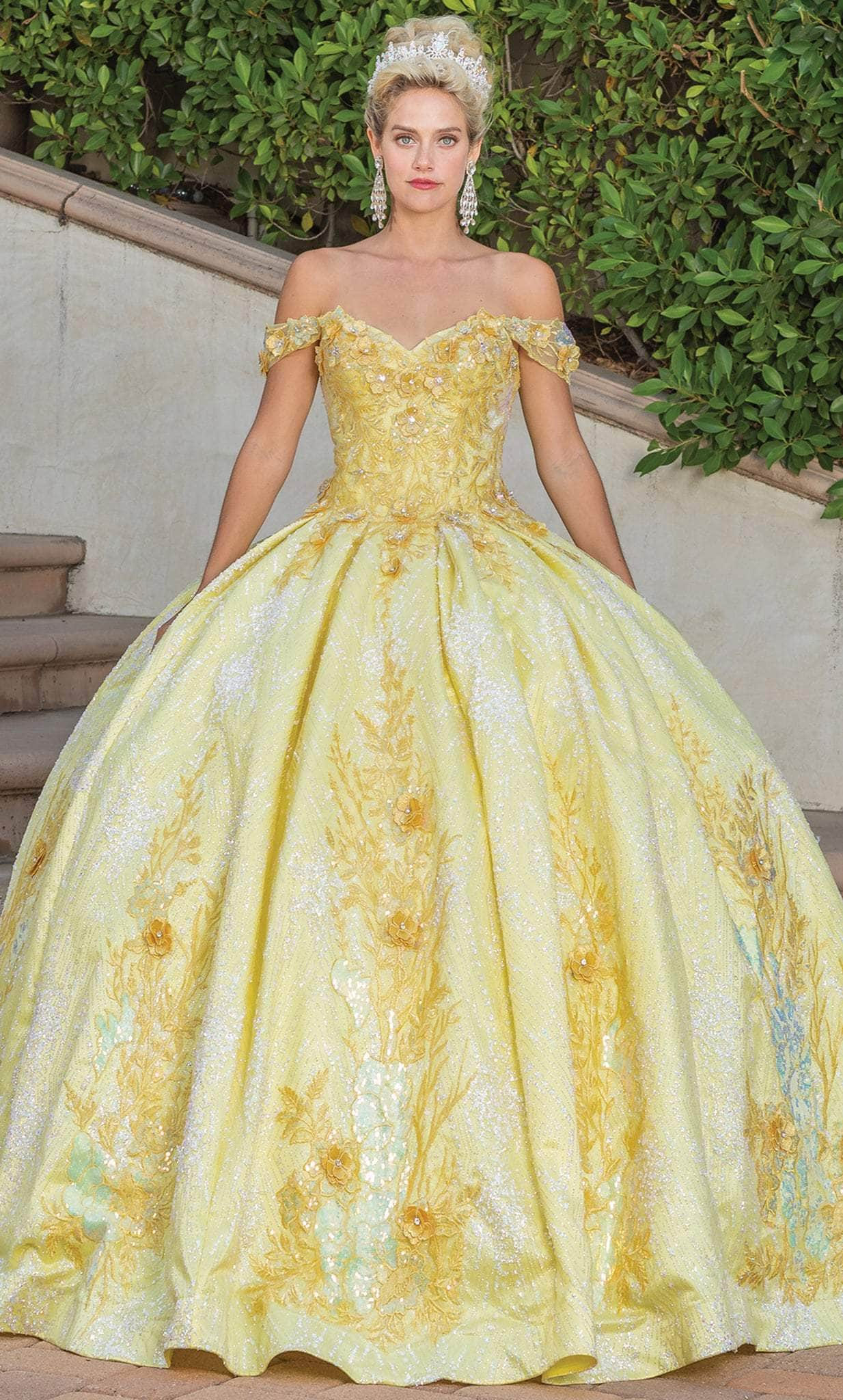 Dancing Queen 1772 - Off Shoulder Pleated Ballgown
