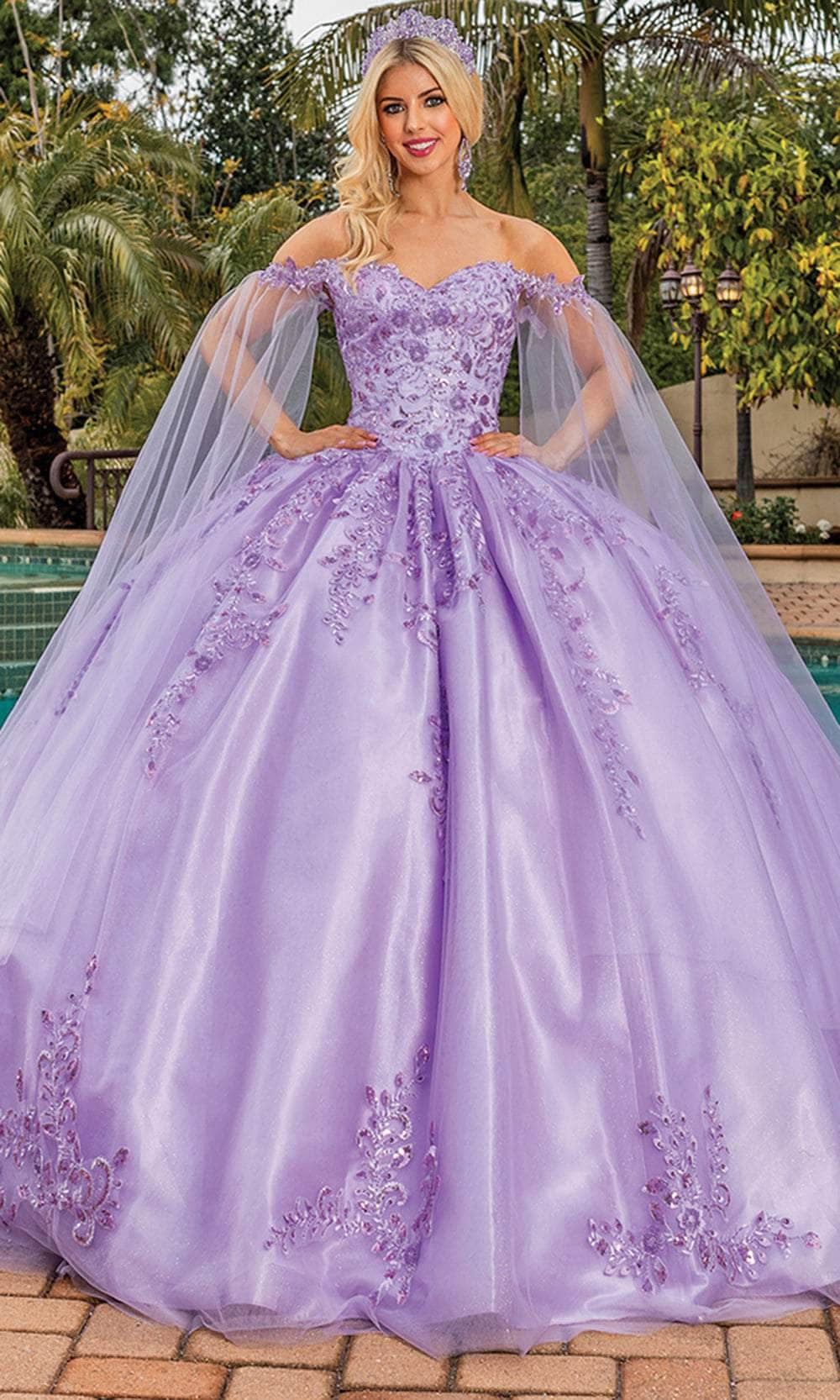 Dancing Queen 1812 - Beaded Off Shoulder Ballgown
