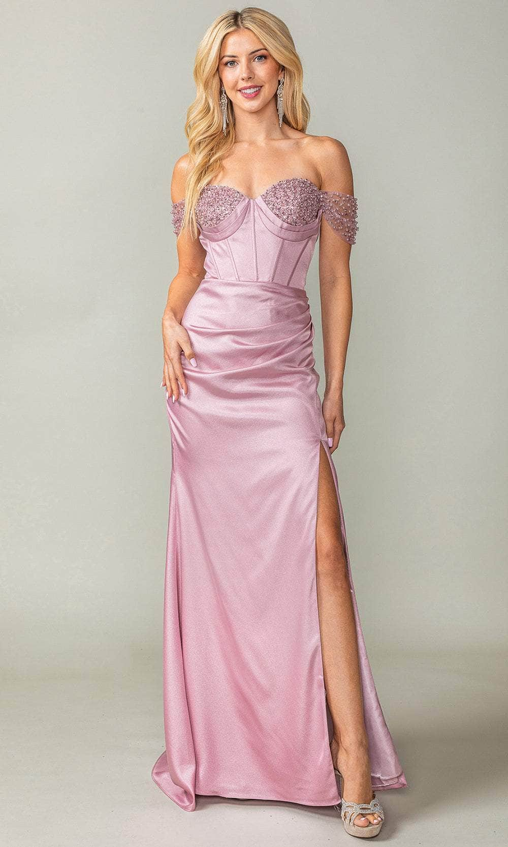 Dancing Queen 4401 - Beaded Bust Prom Dress
