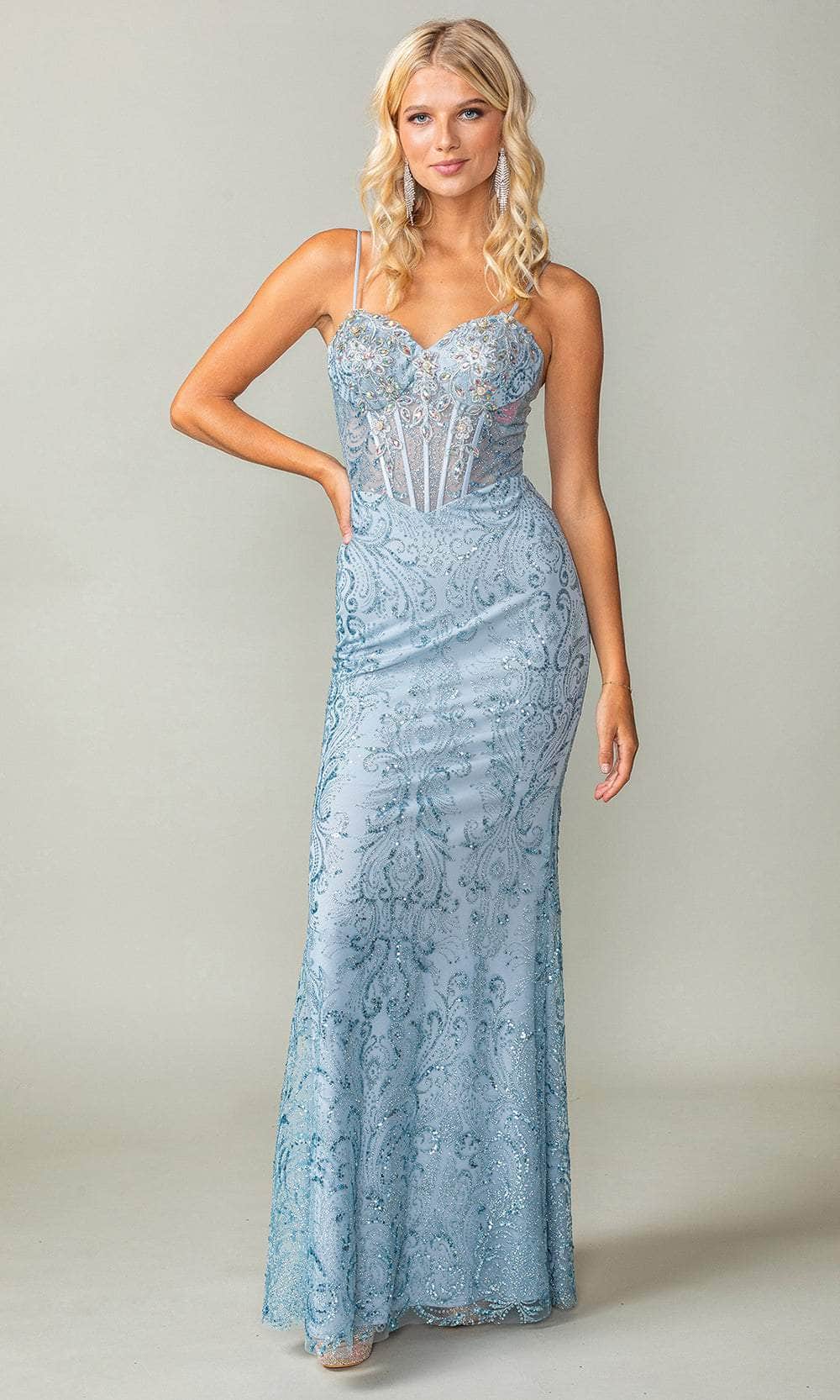 Dancing Queen 4417 - Sweetheart Embellished Prom Gown
