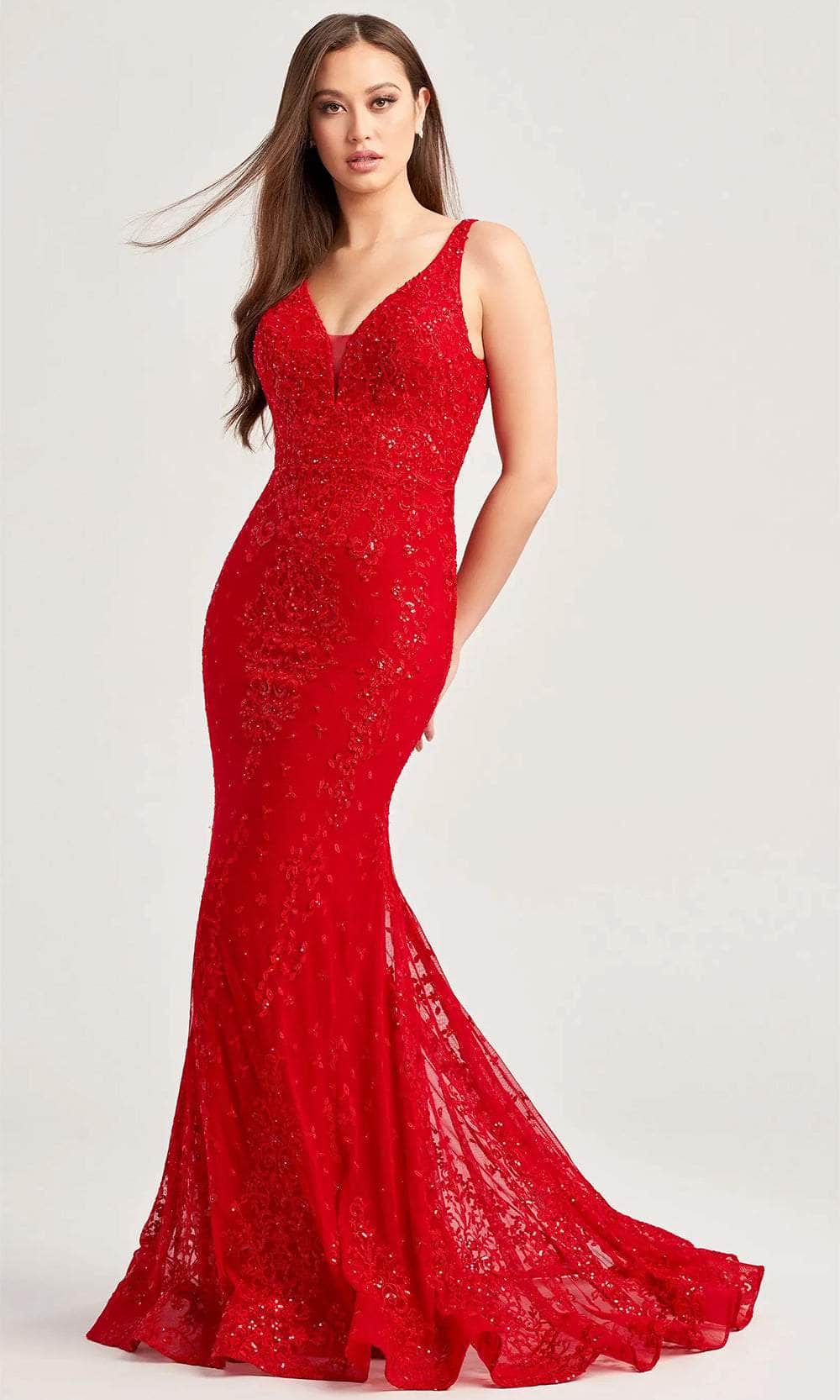 Ellie Wilde EW35072 - Stone Accented Sleeveless Prom Gown
