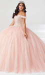 Tulle Basque Natural Waistline Floor Length Off the Shoulder Beaded Crystal Lace-Up Glittering Ball Gown Evening Dress with a Chapel Train With Ruffles