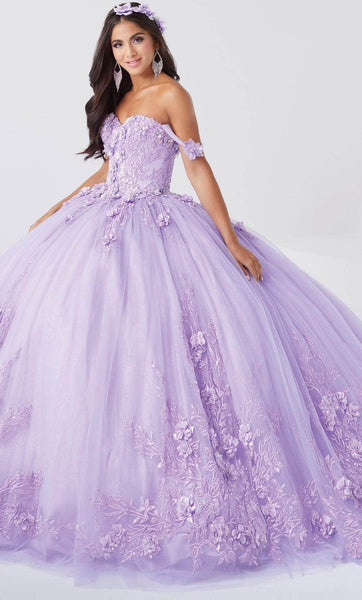 Floral Print Fall Natural Waistline Glittering Embroidered Lace-Up Applique Off the Shoulder Sweetheart Floor Length Ball Gown Evening Dress with a Cathedral Train