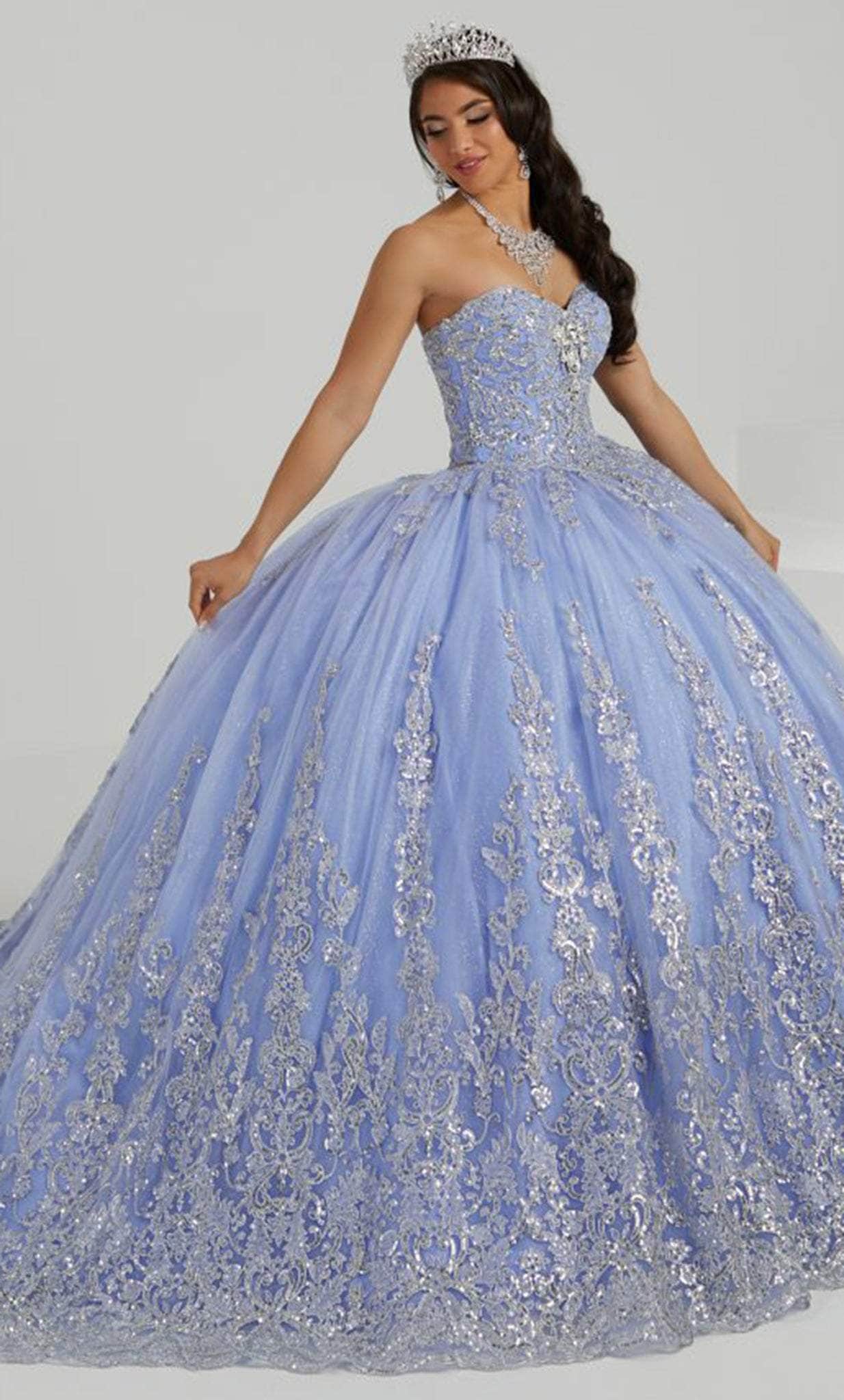 Fiesta Gowns 56481 - 3-Way Tulle-Strapped Ballgown

