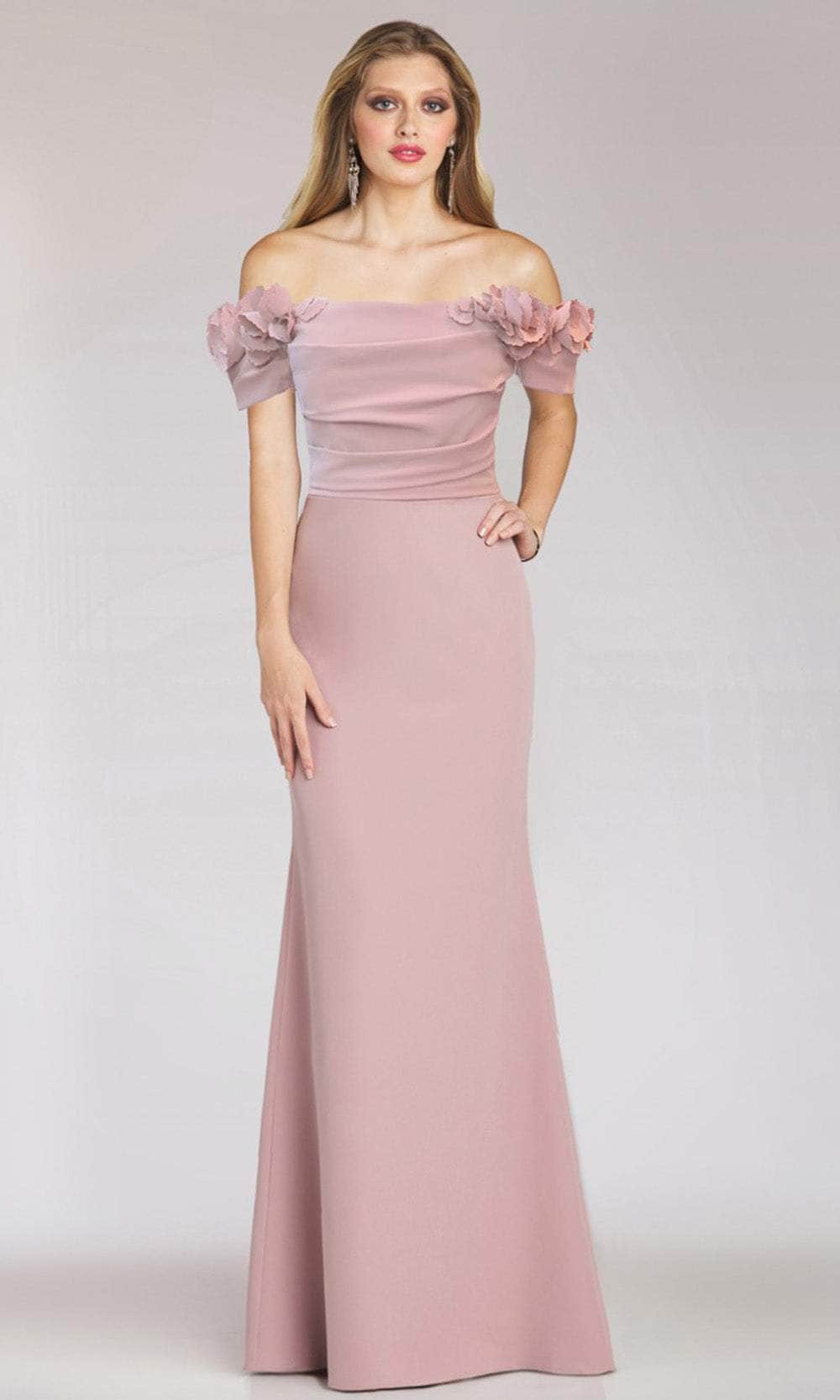 Gia Franco 12220 - Floral Applique Evening Dress
