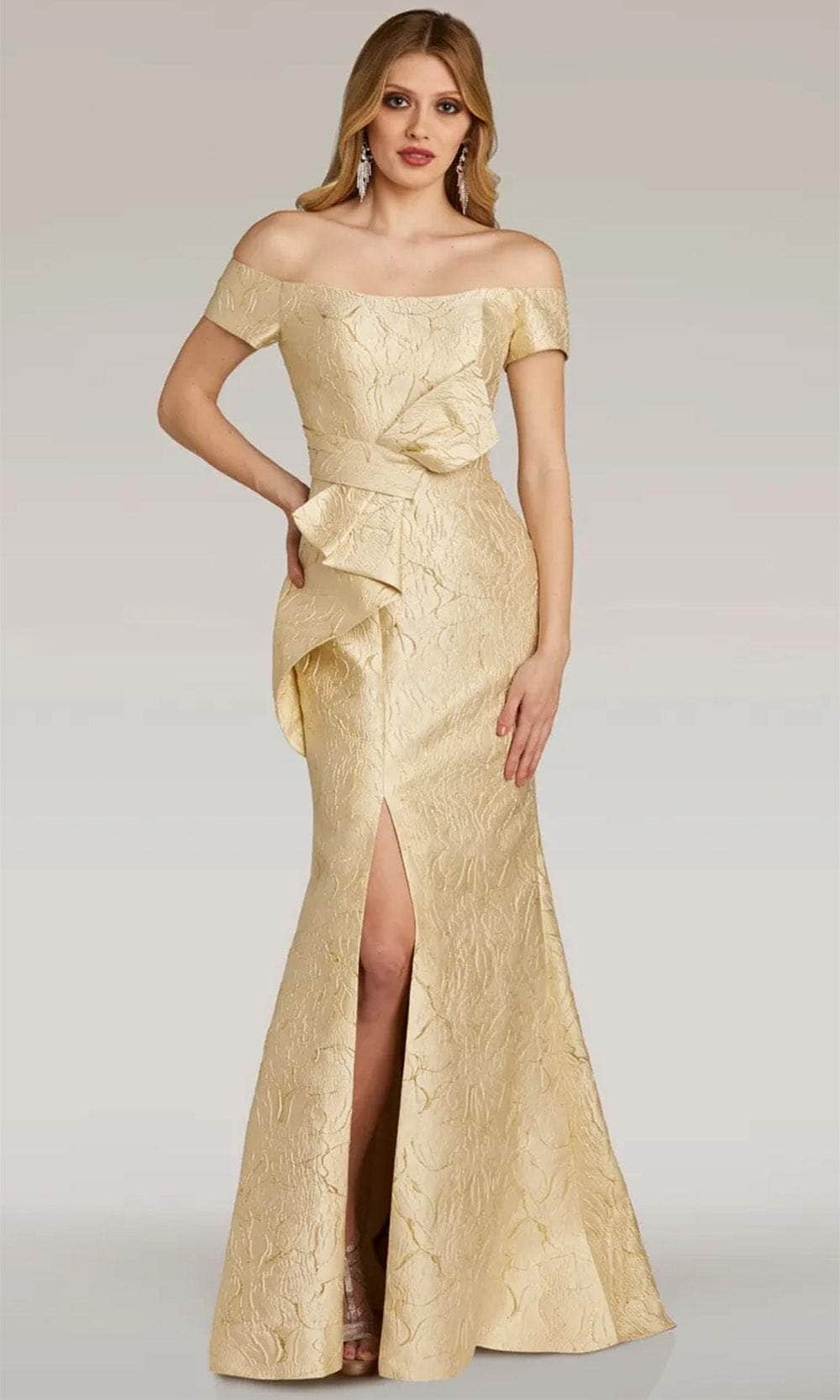Gia Franco 12301 - Bow Detailed Evening Dress
