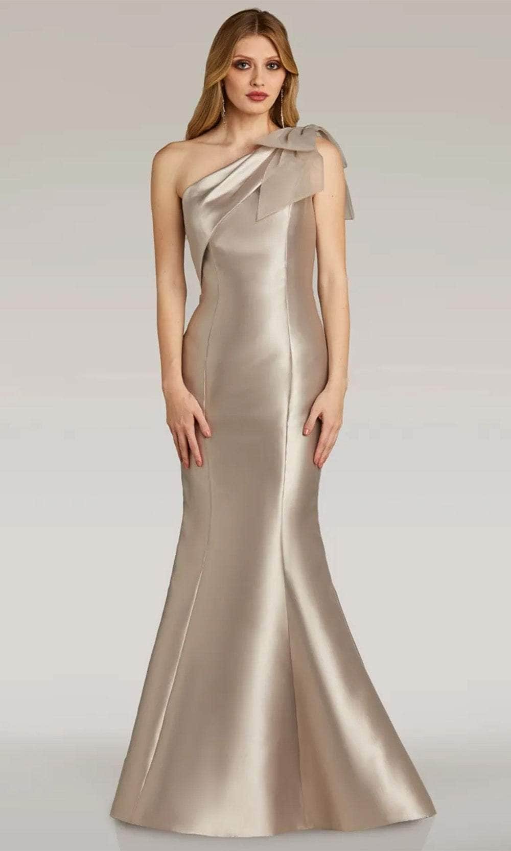 Gia Franco 12316 - Asymmetrical Neck Evening Dress
