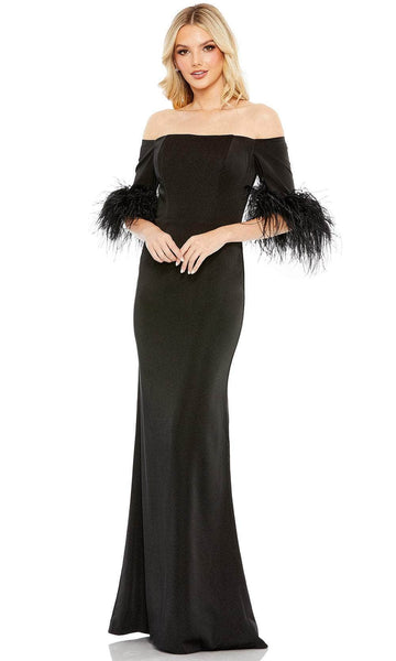 Strapless Natural Waistline Sheath Back Zipper Off the Shoulder Floor Length Sheath Dress/Evening Dress