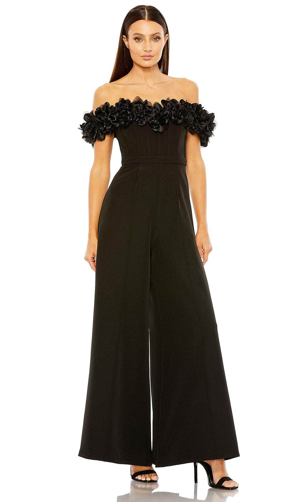 Ieena Duggal 11763 - Ruffled Off Shoulder Jumpsuit
