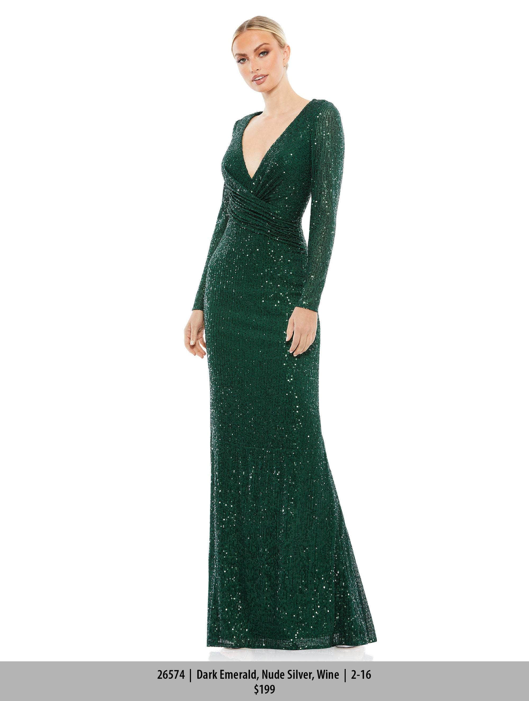 Ieena Duggal 26574 - Sequined Formal Dress

